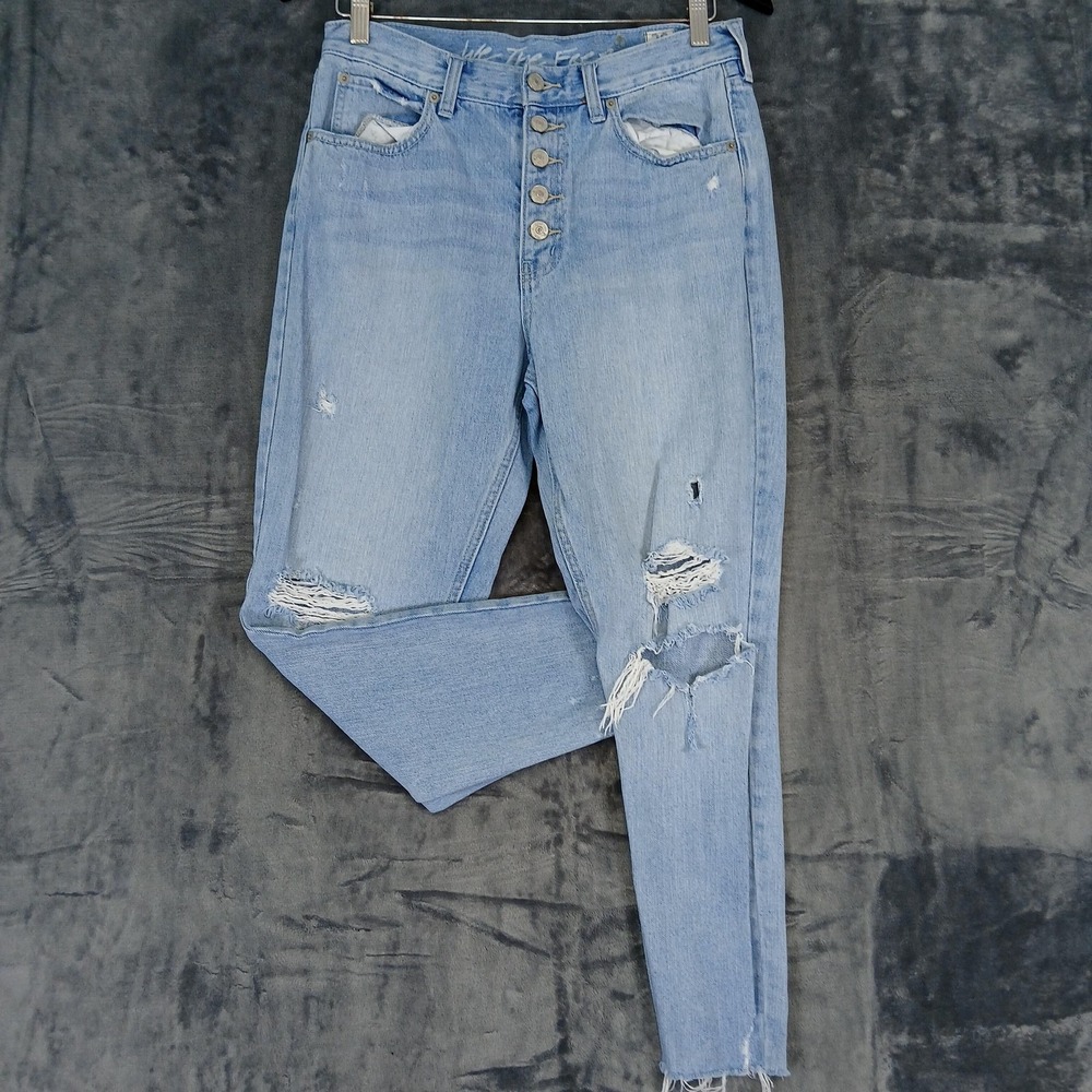 Free People We The Free Jeans Womens 28 High Rise Button Fly Distressed